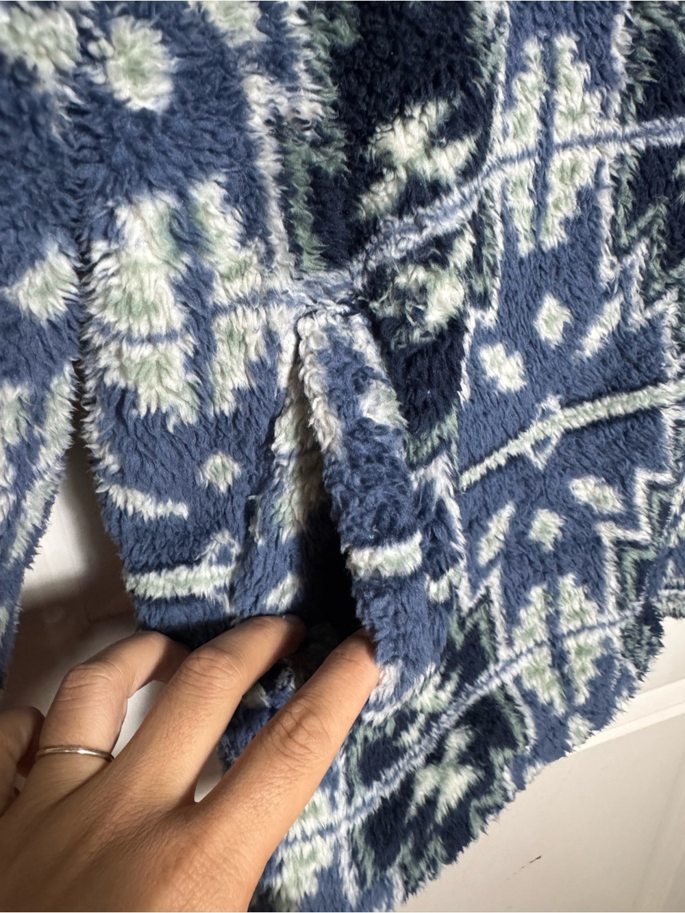 Lucky Brand Aztec sherpa fleece jacket size M women’s - Picture 6 of 14